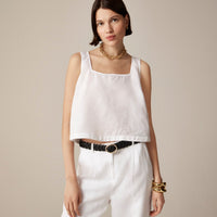 J.Crew Linen Button Back Tank (S)