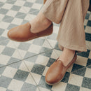 Charix Brown Leather Loafers (9/9.5)