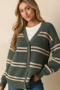 Z Supply Oversized Striped Cardigan (M)