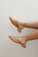 Woven Leather Mules (8.5)