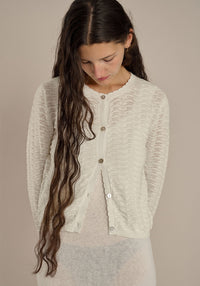 Demylee Textured Cotton Cardigan (XS)