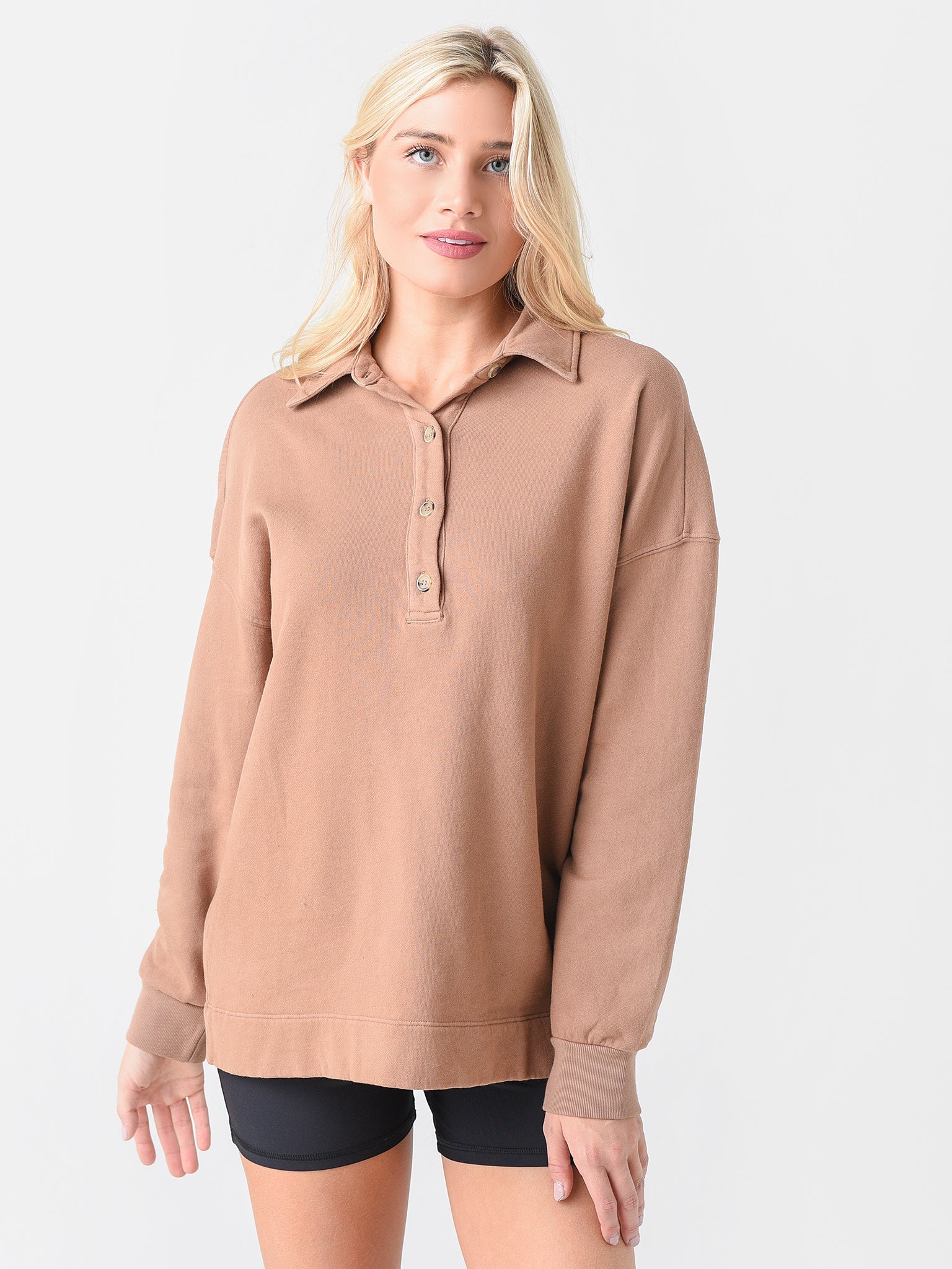 Brown Oversized Sweatshirt (XS)