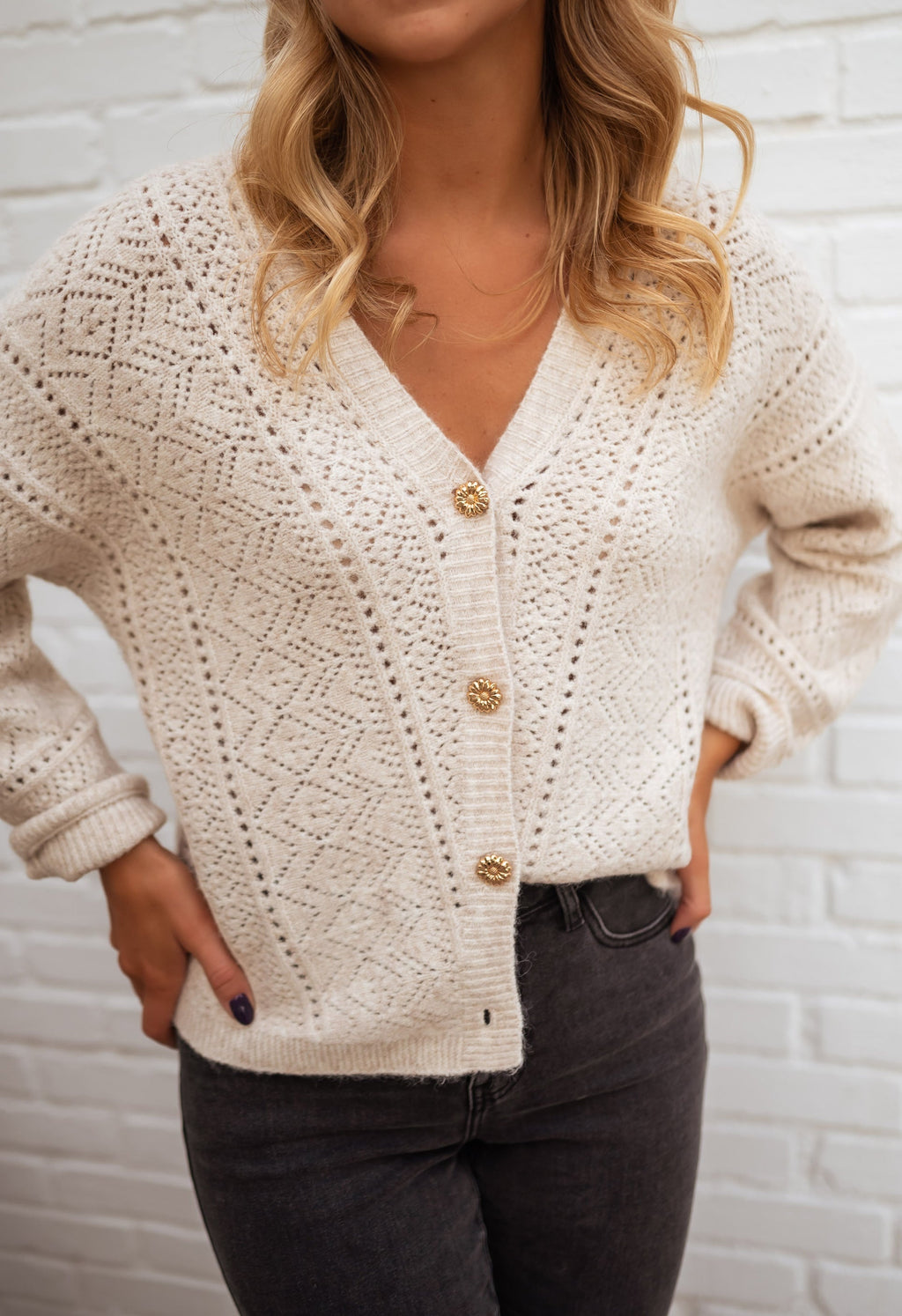 Easy Clothes Textured Cardigan (OS)
