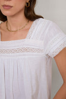 Wyse Cotton Lace Top (S)