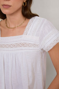 Wyse Cotton Lace Top (S)