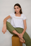 Wyse Cotton Lace Top (S)