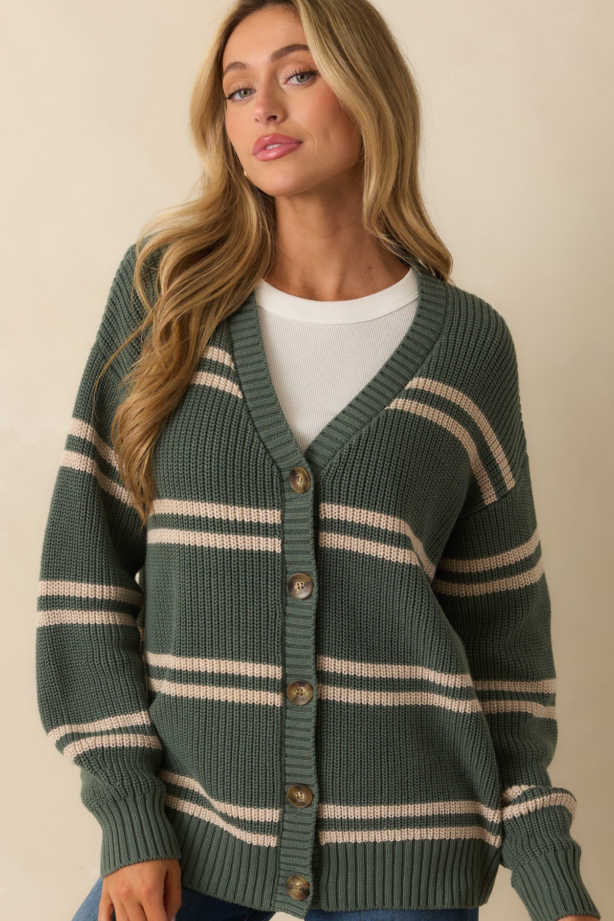 Z Supply Oversized Striped Cardigan (M)