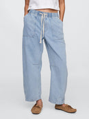 Gap Pull On Barrel Jeans (S)