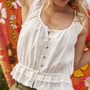 Toad & Co Cream Cotton Tank (S)