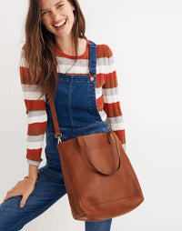 Madewell Brown Leather Tote Bag