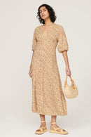 Faherty Floral Maxi Dress (S)