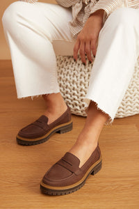 Toms Chunky Leather Loafers (8.5)