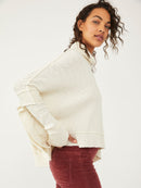 Free People Oversized Thermal Top (XS)