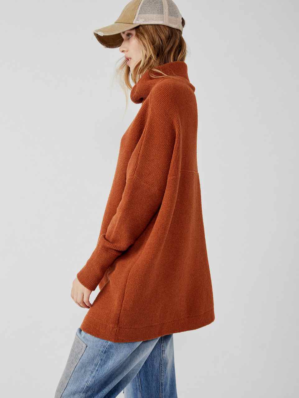 Free People Rust Slouchy Sweater (XS)