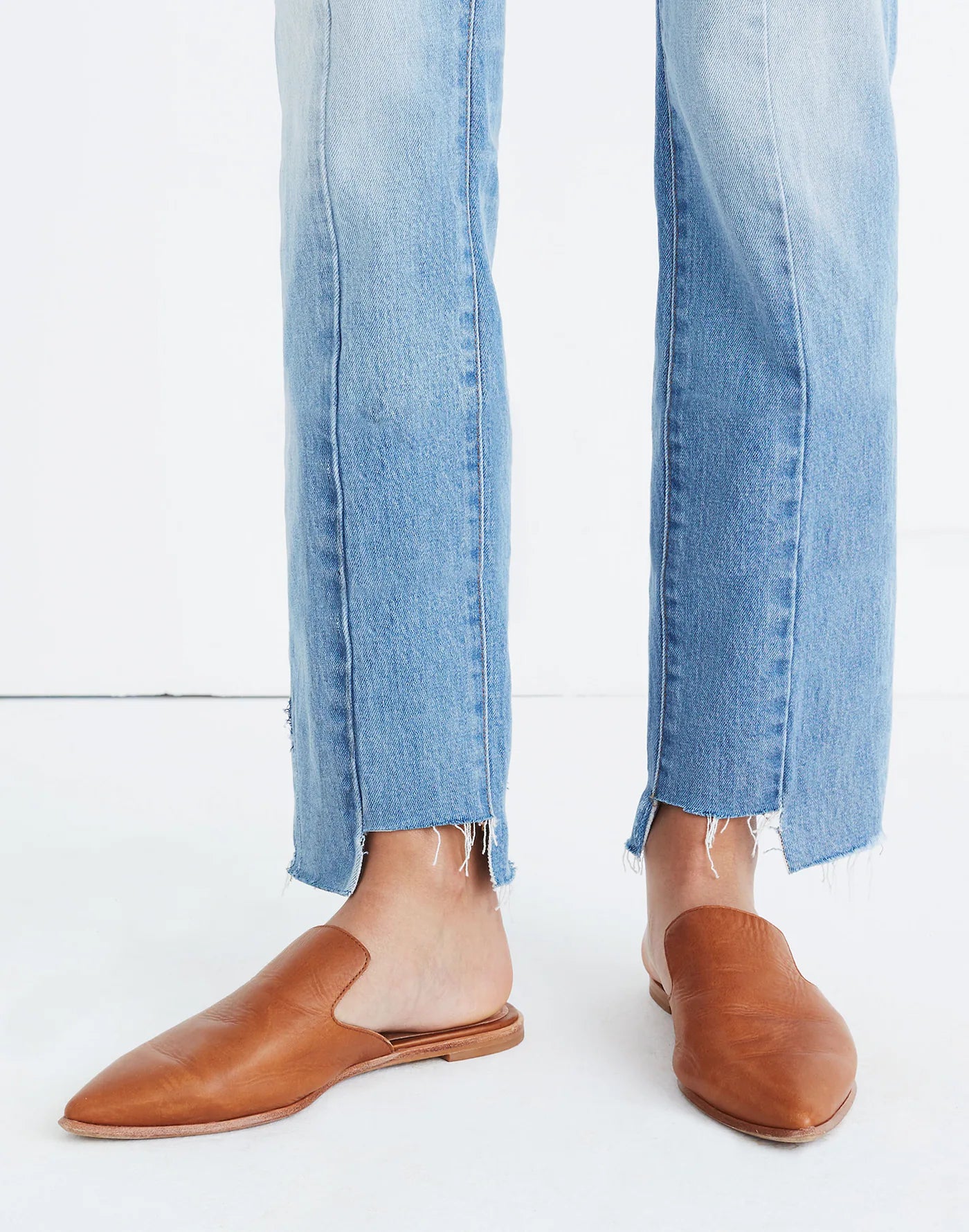 Madewell Brown Leather Mules (9)