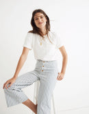 NEW Madewell Wide Leg Striped Jeans (26)