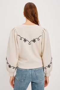 Rails Floral Puff Sleeve Sweatshirt (M)