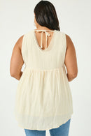 Hayden Cream Textured Tank (2X)