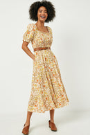 Hayden Floral Midi Dress (L)