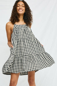 Hayden Gingham Mini Dress (M)