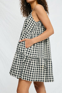 Hayden Gingham Mini Dress (M)