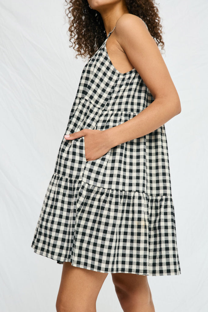 Hayden Gingham Mini Dress (M)