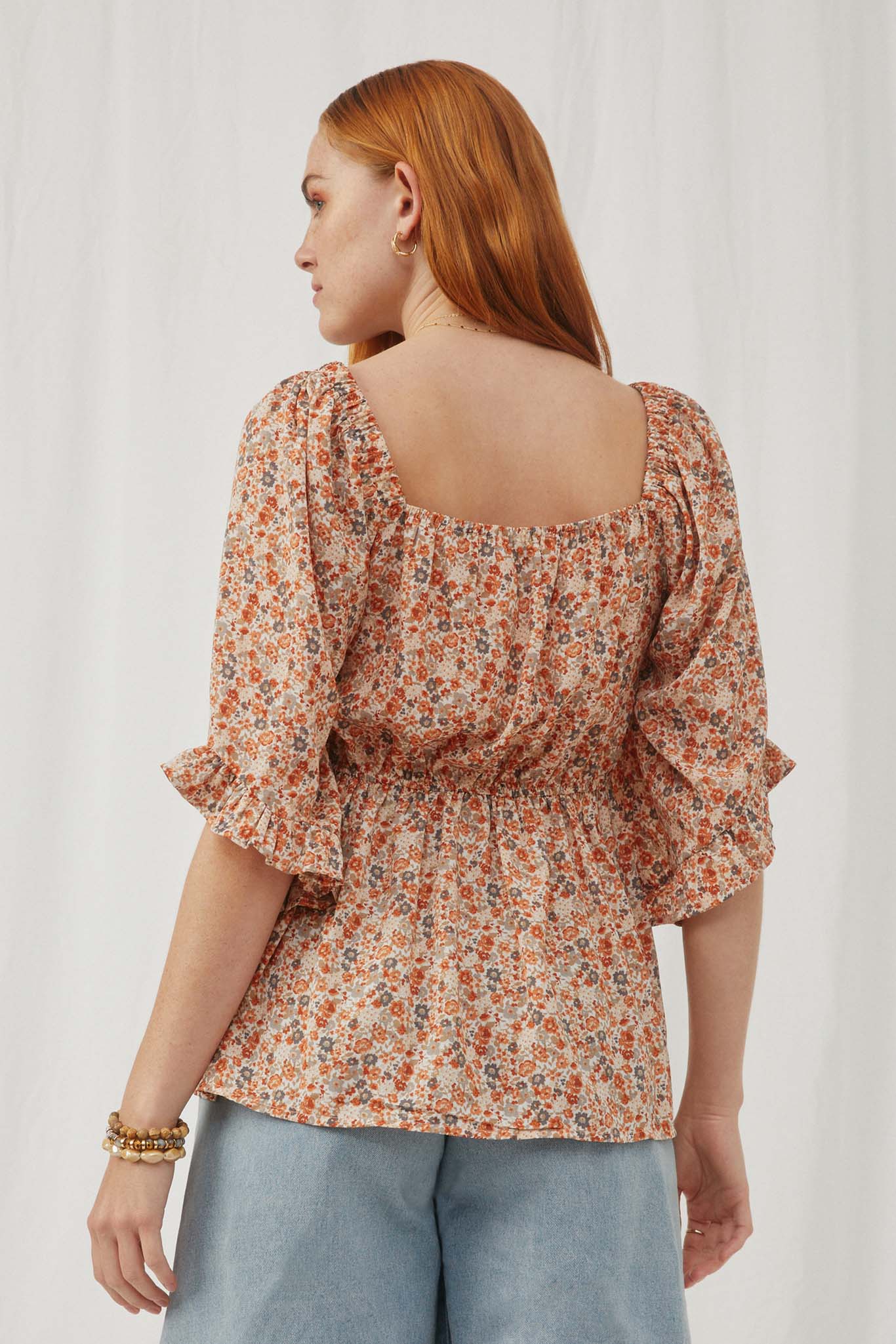 Hayden Floral Smocked Top (L)