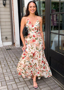 Astr Floral Maxi Dress (L)