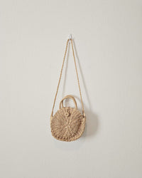 Straw Circle Crossbody Bag