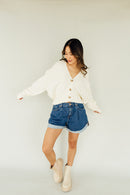 Free People Relaxed Denim Shorts (XL)
