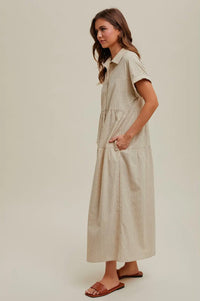 Wishlist Striped Maxi Dress (L)