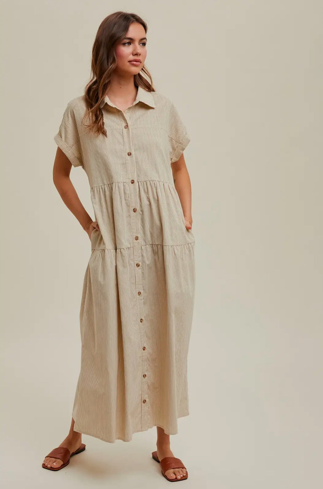 Wishlist Striped Maxi Dress (L)