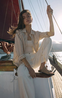 Z Supply Linen Blend Button Up (S)