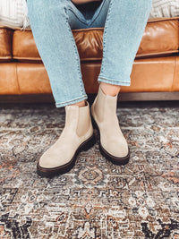 Caslon Leather Suede Chelsea Boots (6.5)