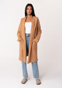 Lovestitch Camel Sweater Coat (OS)