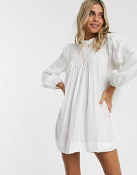 Free People White Linen Tunic (M)