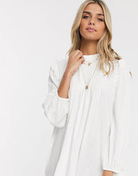 Free People White Linen Tunic (M)