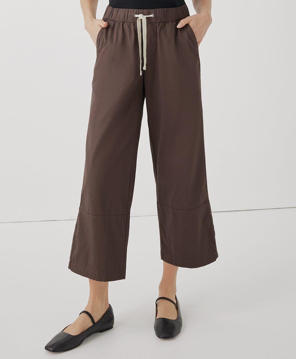 Pact Brown Wide Leg Pants (L)