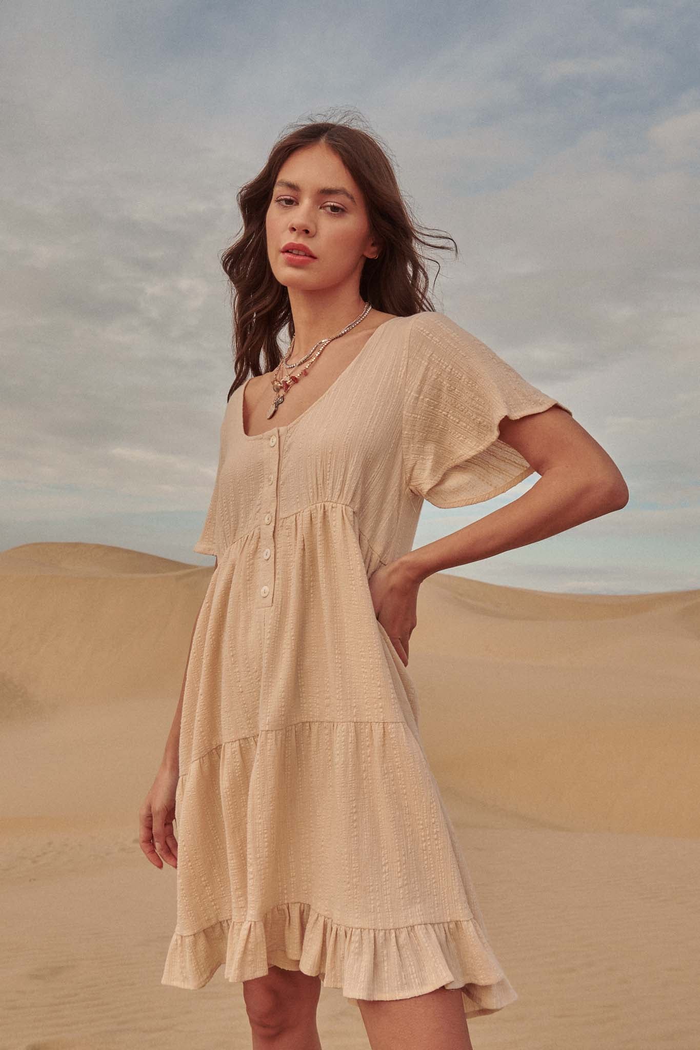 Promesa Textured Cotton Dress (S)