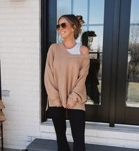 Aerie Oversized Ribbed Sweater (XS)
