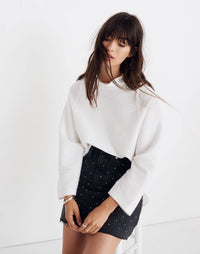 Madewell Ribbed Mockneck Top (S)