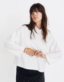 Madewell Ribbed Mockneck Top (S)