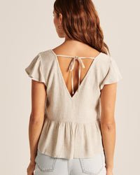 Abercrombie Linen Blend Top (XS)