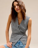 Abercrombie Gingham Button Front Vest (XL)