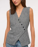 Abercrombie Gingham Button Front Vest (XL)