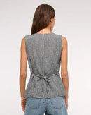 Abercrombie Gingham Button Front Vest (XL)