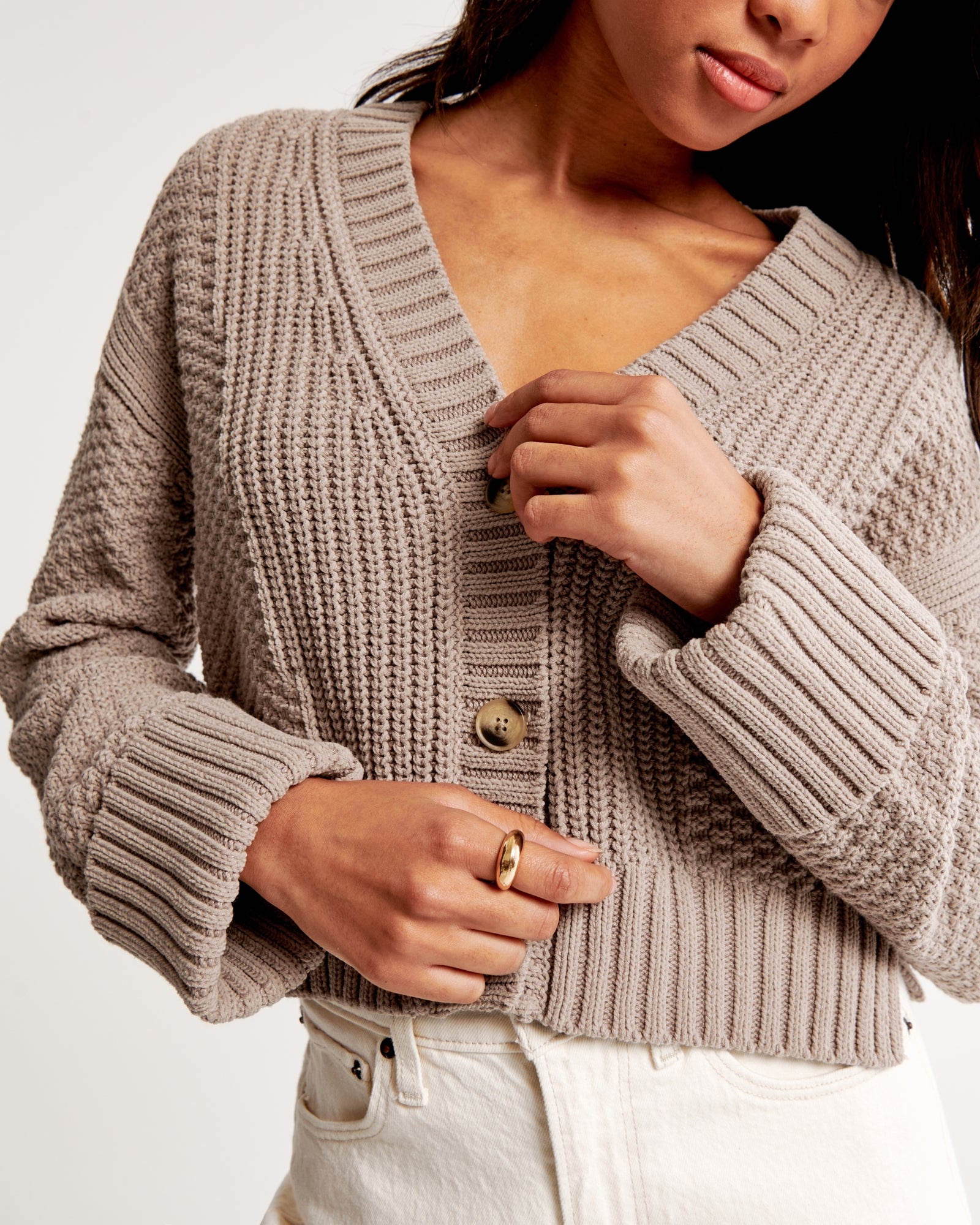 Abercrombie Textured Cardigan Sweater (M)