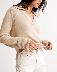 Abercrombie Collared Rib Sweater (M)