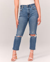 Load image into Gallery viewer, A&amp;F Ankle Straight High Rise Jeans (31/12)
