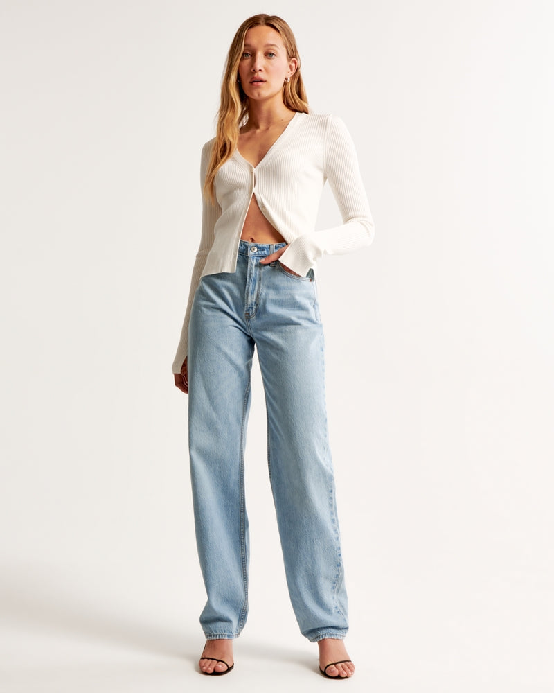 Abercrombie Light Wash Taper Jeans (27/4)